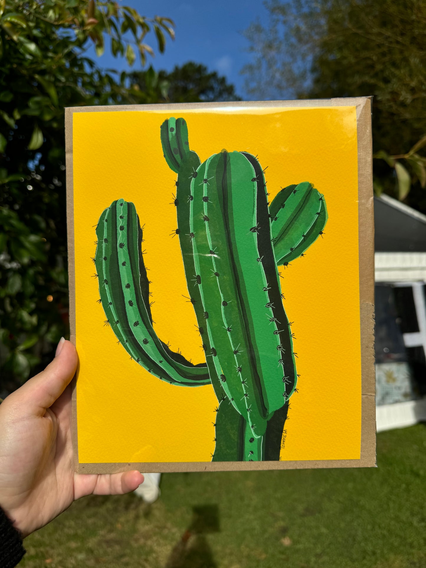 Cactus Print (Yellow)